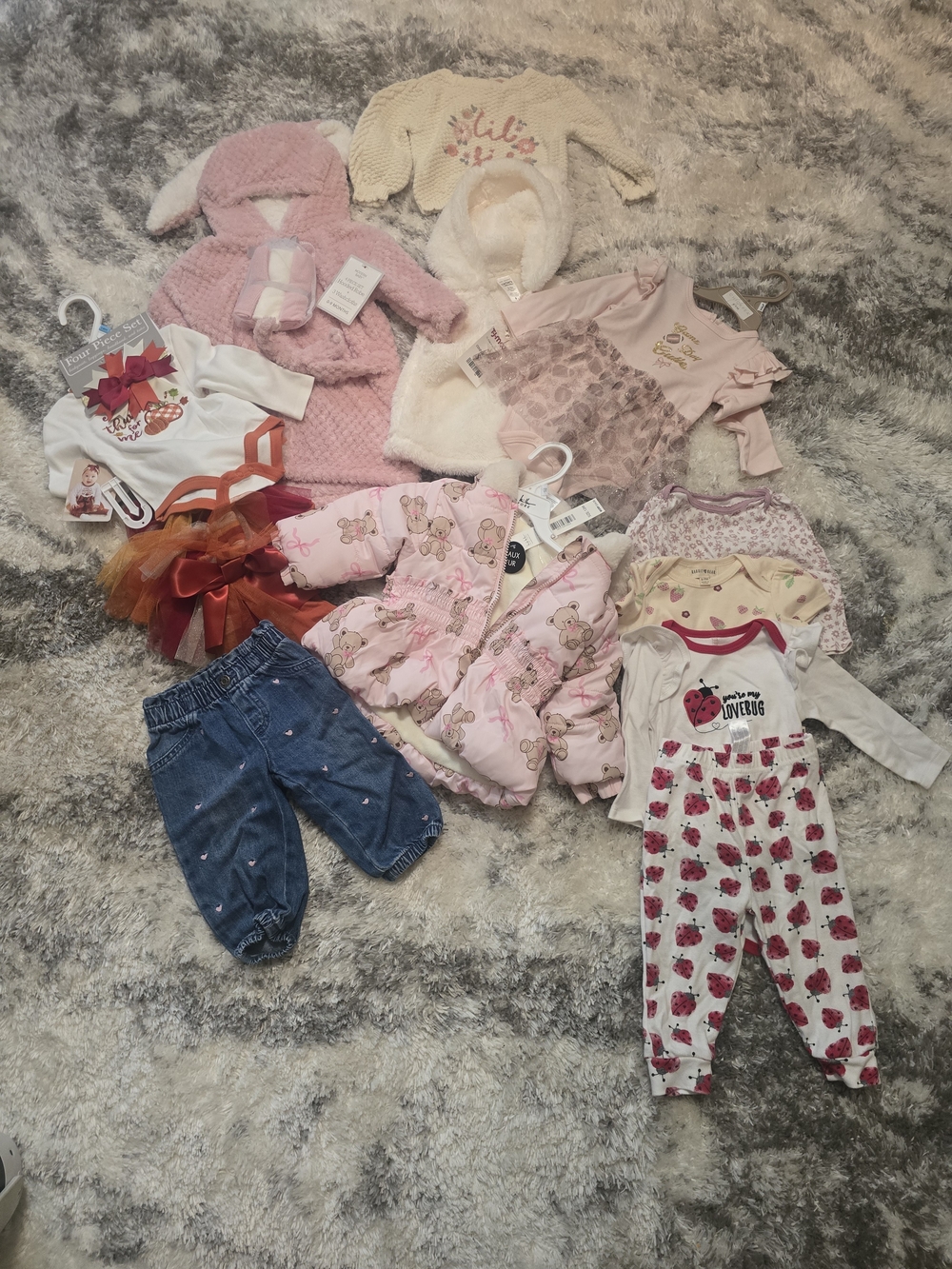 Assorted Pink Baby Girls Clothing Bundle - Mixed Brands